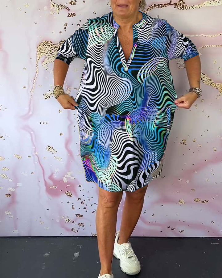 Bella™ | Colorful V-neck dress