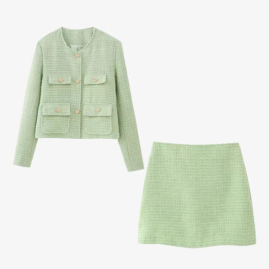 Seraphina - Vintage Textured Two-Piece Set