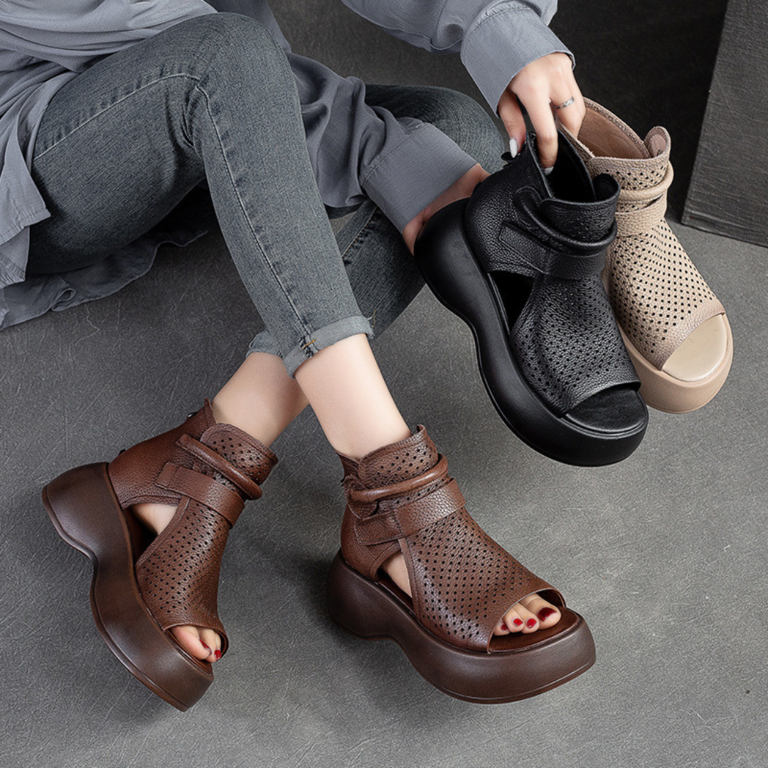 Federica – Timeless Leather Orthopedic Sandals