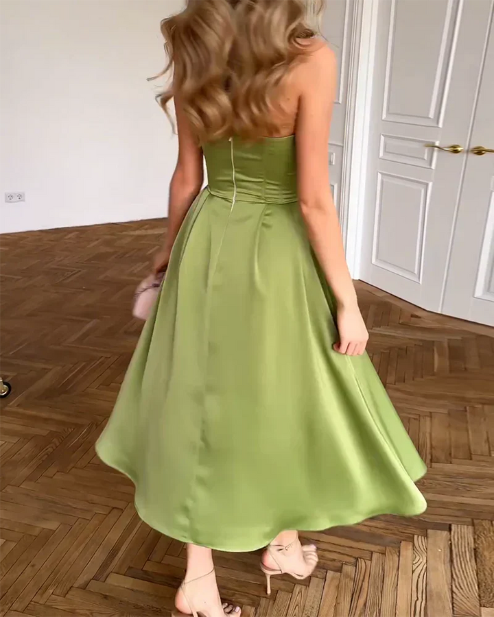 Aerith - Strapless Elegant Dress