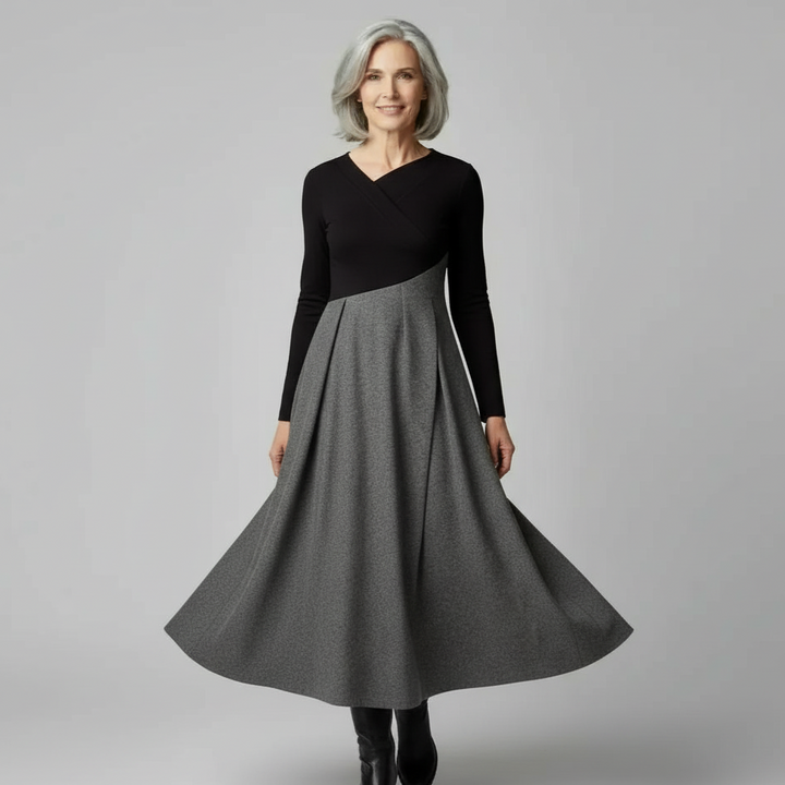 Isabelle | Elegant Draped Dress