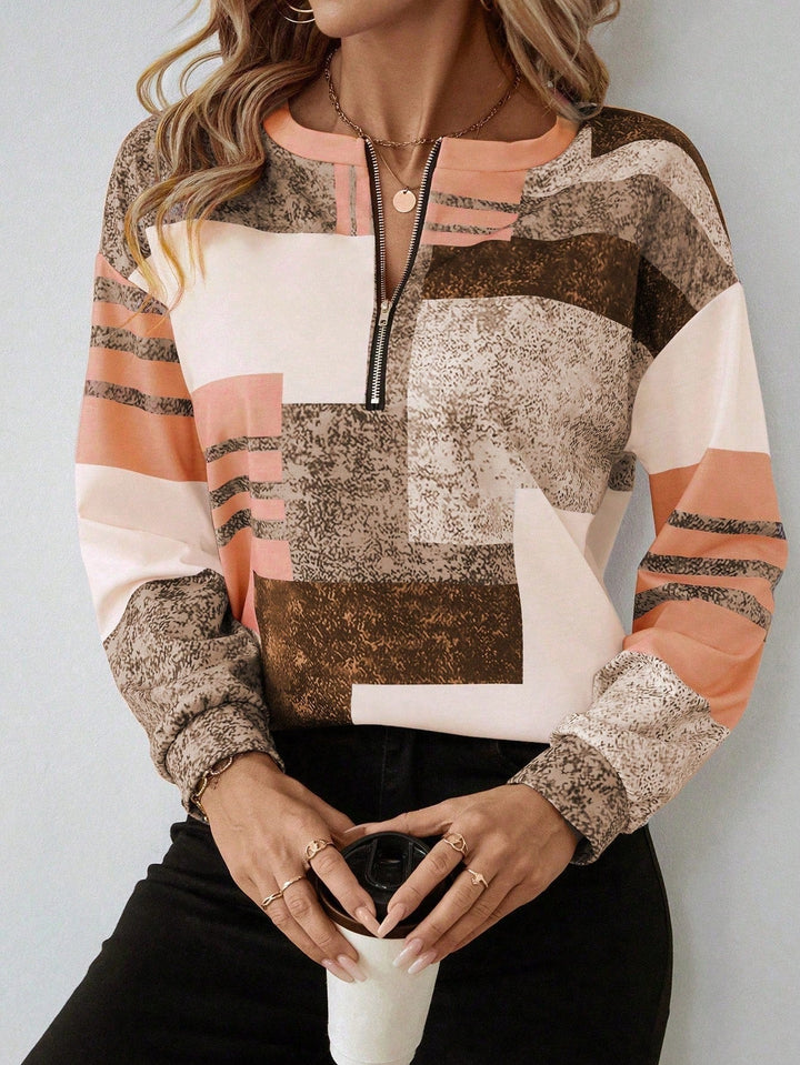 Auralie | Abstract Pattern Blouse