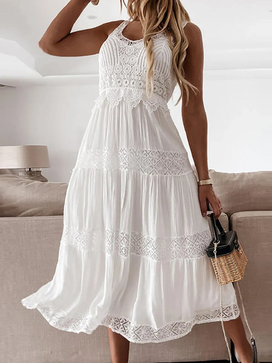 Alison - Elegant Off Shoulder Maxi Dress