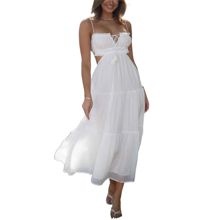 Alison - Elegant Off Shoulder Maxi Dress